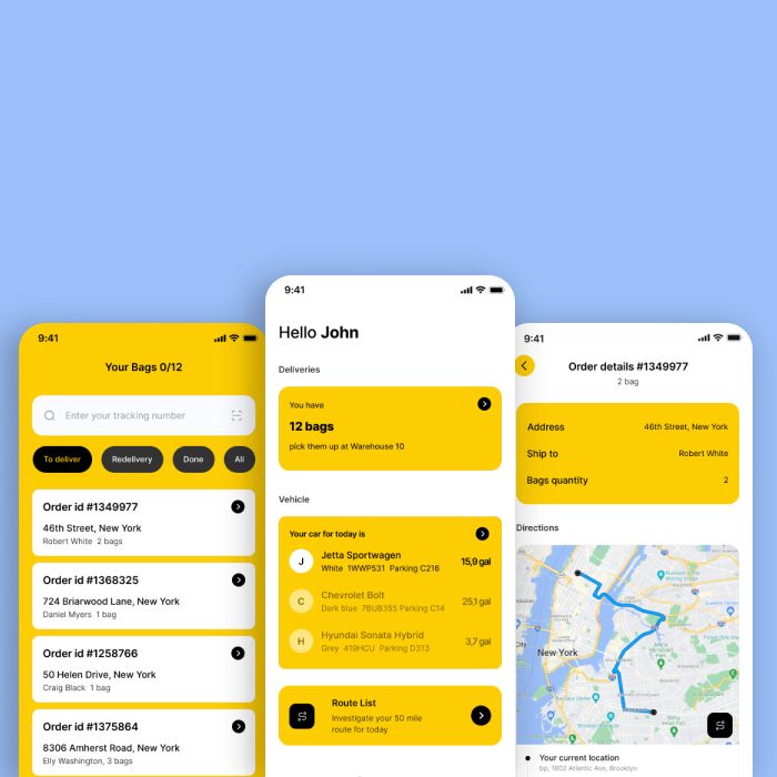 Mobile Luggage Delivery App