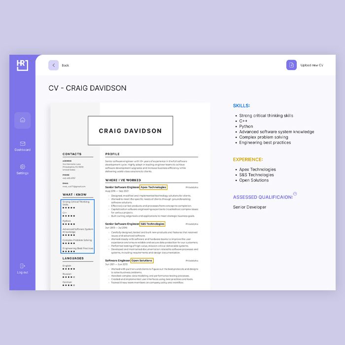 Automatic CV Processing Software With ChatGPT