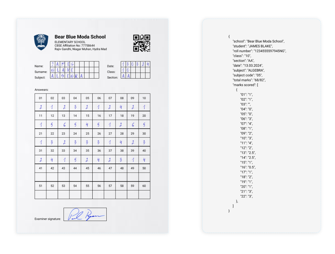 Grade R Number Tracking Computer Vision Grade Tracking Service for Universities | Portfolio